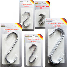 S - Haken Fleischerhaken Küchenhaken Stahlhaken Metall Haken versch. Größen 