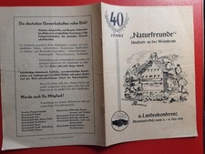 Broschüre Naturfreunde1952,6.Landkonferenz Rheinland-Pfalz Neustadt Weinstraße#A
