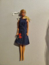 Barbie blond Mattel 1966 Philippines Vintage mit Jens Kleid