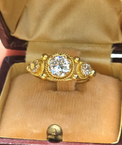 Ring diamanten 70ct 22k gold - ring,