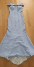 Abendkleid Hellblau XS 34 Damen Kleid Lang Hochzeit Brautjungfer Meerjungfrau