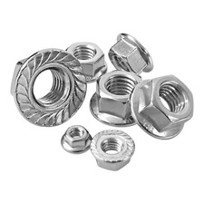 Sperrzahnmutter Edelstahl M10 M8 M6 M5 M4 M12 V2A A2 D6923 Flanschmutter rostfre
