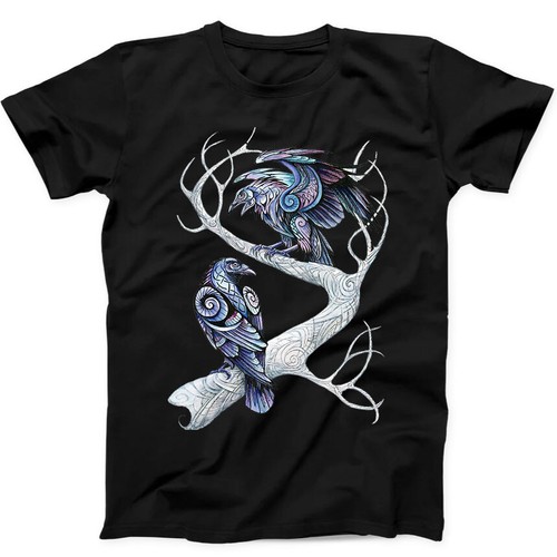 Shirt hugin und munin raben - t-shirt,