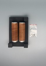 GRIFFE LENKERGRIFFE VINTAGE LEDERRING ALU SILBER 22MM PAAR GR. GRIFFUMFANG 122MM