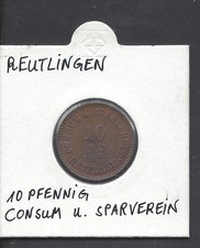 Reutlingen Consum und Sparverein Gegenmarke 10 Pfennig