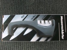 Messerschärfer 3 Schleifstufen: Keramik Diamant Stahl Messerschleifer schwarz