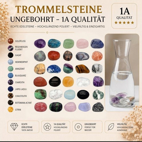 Premium trommelsteine aus - premium,
