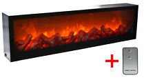 LED Wandkamin Tischkamin Elektrokamin elektrischer Stand schwarz 75x20cm B-Ware