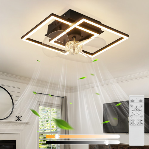 Led deckenventilator 37cm - led,