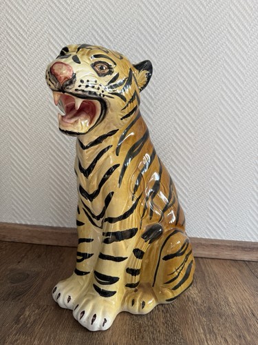 Alter keramik tiger figur - keramik, 40