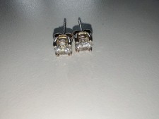 Thomas Sabo Ohrstecker Silber Sterling Sterlingsilber eckig Krappenfassung !!!