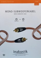 Inakustik Star Mono-Subwooferkabel 3,0m, UVP 16,59 €