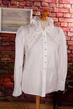 Vintage orig 90er Bluse weiß