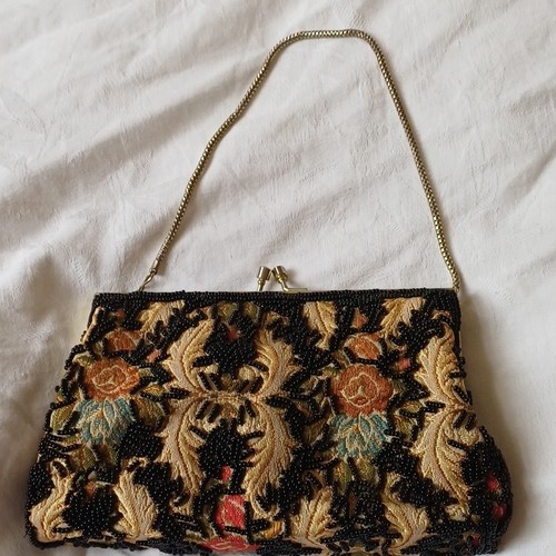 Vintage abendtasche stoff - vintage,