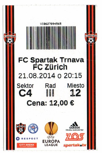 Ticket spartak trnava - ticket,