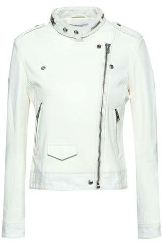 Damen weiße lederjacke reines - damen,