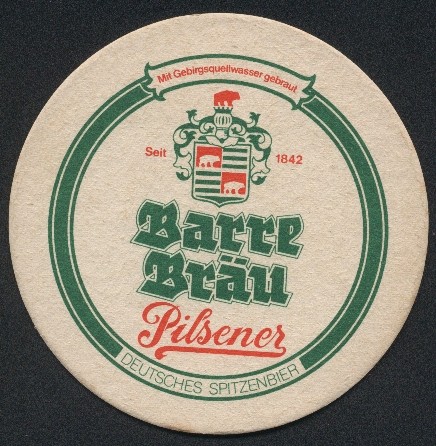Bierdeckel lübeck brauerei - bierdeckel,