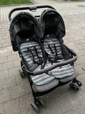 Zwillingswagen Joie Aire Air Sport Kinderwagen Buggy Grau