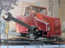 Prospekt FAUN 'Kehrmaschine AK 3' ,  Original 50 er Jahre, LKW