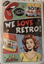 Retro Blechschild Metall