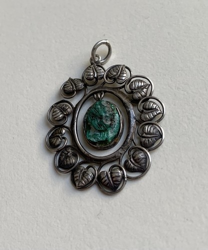 Antiker silber anhänger mit - antiker,
