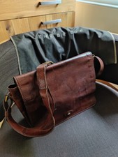 The Bridge Damen-Umhängetasche Leder Farbe Vintage Braun (inkl. Transportbeutel)