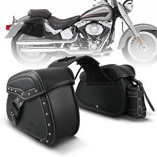 NICECNC Satteltaschen Packtasche Gepäckträgertaschen Motorradtasche PU Leder 22L