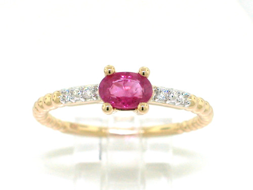 Rubin ring 585 gelbgold - rubin, 14kt