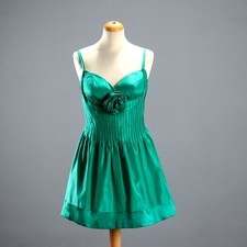 Vintage Kleid Smaragdgrüne