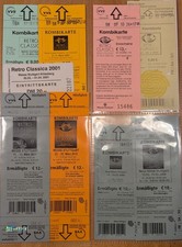 1 Konvolut alter Eintrittskarten aus Stuttgart mit VVS-Ticket - Retro Classics