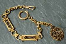 Alte goldene Taschenuhrkette