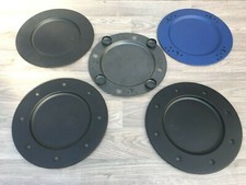 Restposten 5x Weihnachtsdeko Metall Teller Dekoteller Tischdeko Neu B-Ware