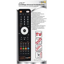 Heitech 4in1 Lernfähige Universal Fernbedienung schwarz TV DVD-Player Bluray