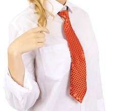 Krawatte Pailletten Glitzer