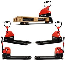 SCHORR Elektro Niederhubwagen 1500 kg AGM 65 Ah LKW Hubwagen Elektrisch Stützrad