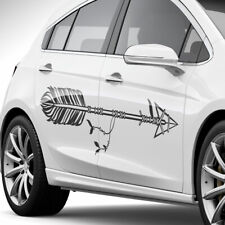 Aufkleber Pfeil Feder Abstrakt Indianer Pinstripe Auto Dekor Sticker #1387-175