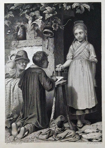 Original stahlstich 1850 - stahlstich, um