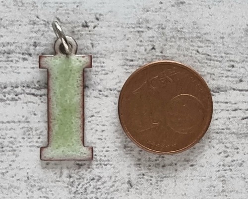 Buchstabe emaille anhänger - buchstabe,