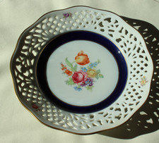 Zierteller  Schumann Arzberg / echt Cobalt