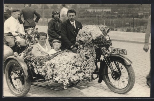Foto motorrad mit - foto-ak,