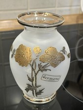 Formano Glasvase mit goldenem