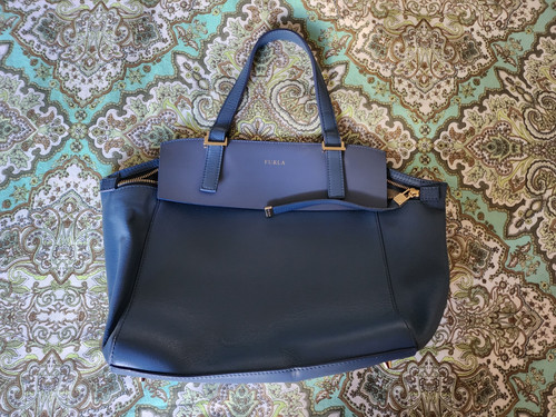 Furla tasche blau handtasche - furla, blau,