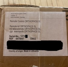 Dentsply Sirona,Fernauslöser,Remote Control SL, Orthophos SL, Art.: 6475847, Neu