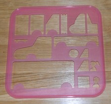 Tupperware Malschablone Fahrzeugformen