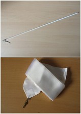 RSG Bandstab ohne Griff mit Drehwirbel JUNIOR 55 cm weiß mit Band