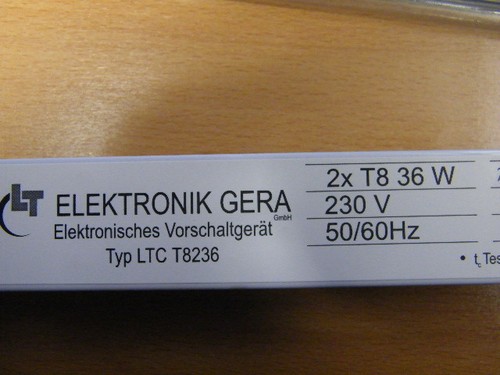 Elektronik gera gmbh evg 2xt8 - gmbh,