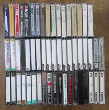 55 MC bespielte Leerkassetten DENON BASF TDK SONY AGFA Musik Kassette Konvolut
