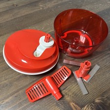 Tupperware Quick Chef, Turbo Chef, ROT  Zerkleinerer als Ersatz ohne Kurbel