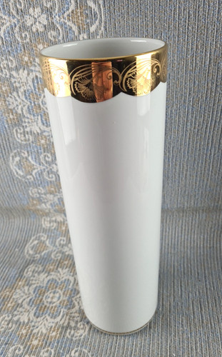 Weiße porzellan design vase - weiße,