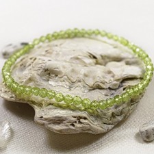 Peridot Armband 3,5 mm Kugel